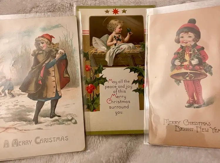 #4 Antique Christmas Postcards