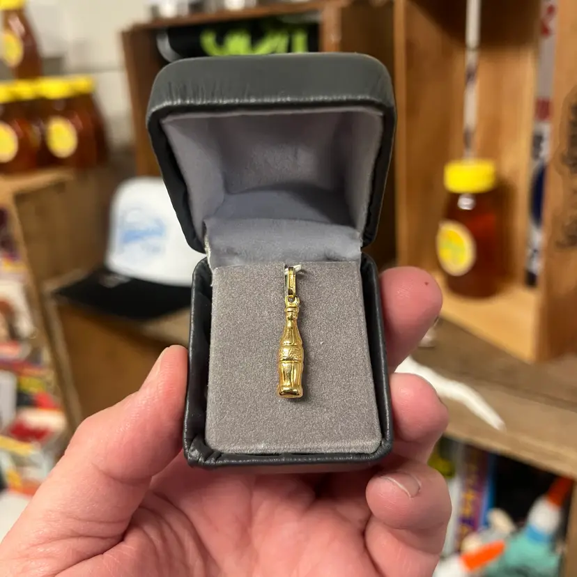 One Dollar Offer 14k Gold Coca Cola Bottle Pendant