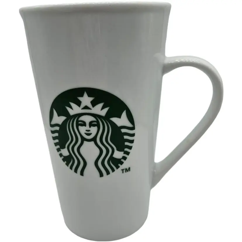 Starbucks 2014 White Ceramic Mug 16 oz