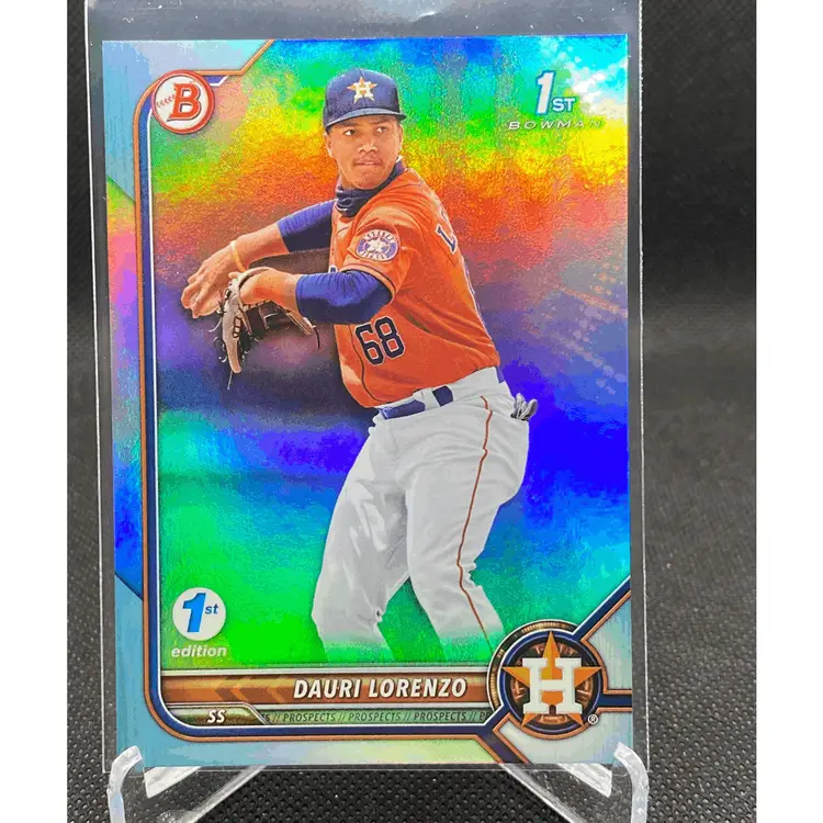 2022 Bowman 1st Ed. Dauri Lorenzo Sky Blue Foil