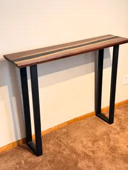 Black Walnut River Console Table