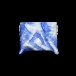 Boyd’s Glass Cobalt Slag Grape Relief Square Footed Toothpick Holder 3” No Noted Flaws Stamped