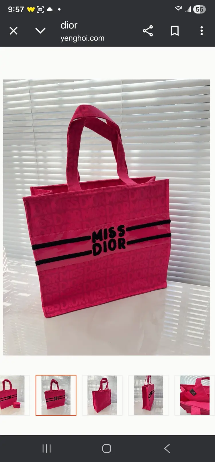 #04 - GWP/VIP MISS DIOR HOT PINK TOTE