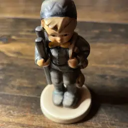 HU009. Goebel Hummel Figurine Chimney Sweep Boy With Ladder West Germany 12 2/0