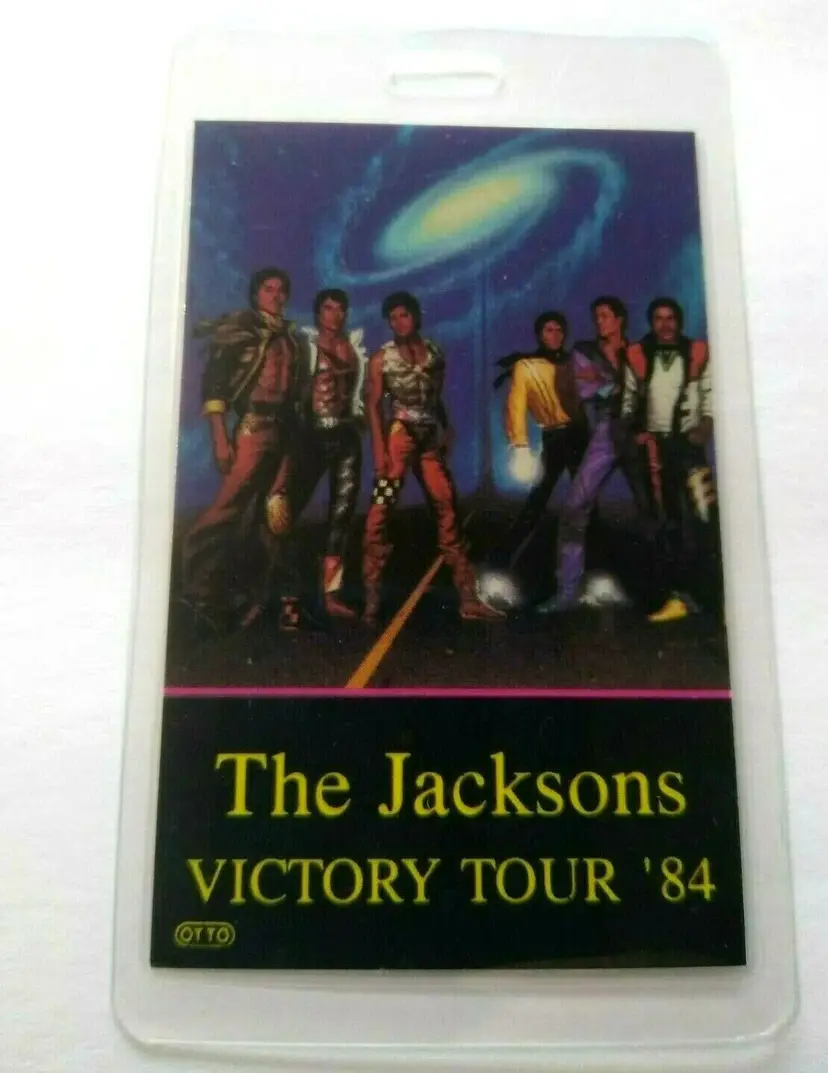 The Jacksons Victory Backstage Pass 1984 Original Michael Pop Soul Music Tour