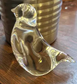 Vintage Vilca Atelier Crystal Italy Bird Figurine