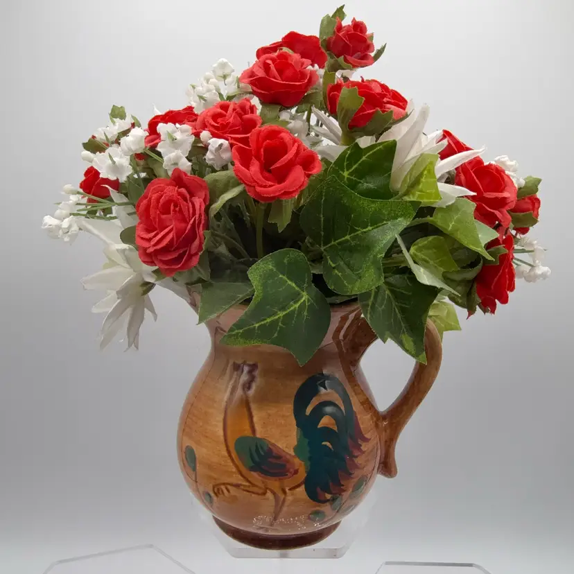 Pennsbury PA Pottery Rooster Pitcher Planter