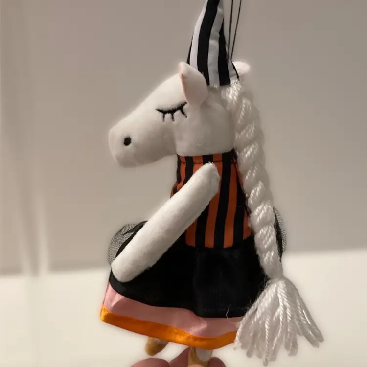 Unicorn Ballerina Plush Christmas Ornament