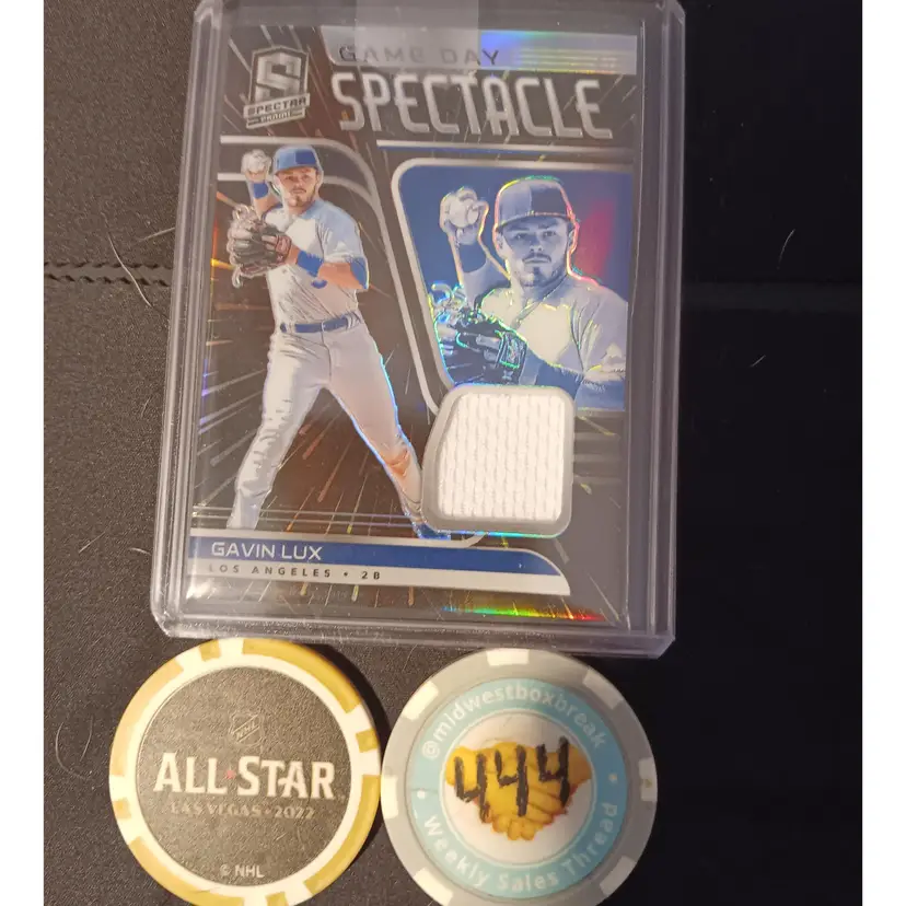 2021 Panini Spectra Game Day Spectacle relic /75 Gavin Lux - Los Angeles Dodgers