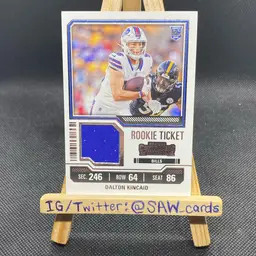 Dalton Kincaid 2023 Panini Contenders Rookie Ticket Buffalo Bills