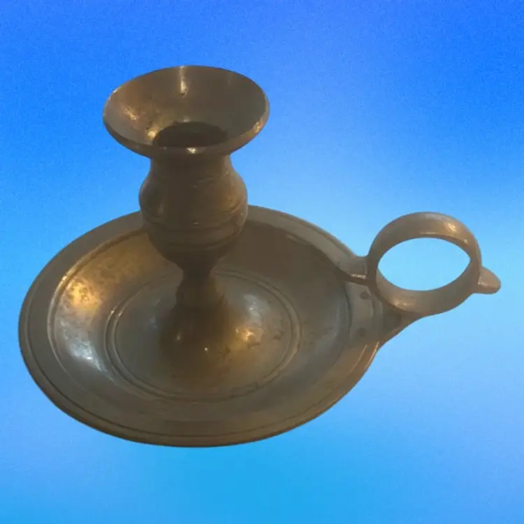 VTG 5 Piece Brass Lot 4 Candle Holders 1 Vase Ralph Lauren Style Christmas Decor