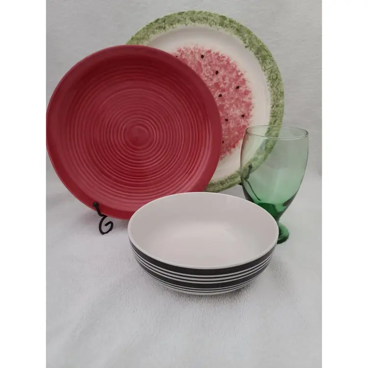 Mix~Match - Watermelon 4 pc place setting