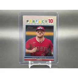 Mike Trout Heritage High Number Perfect 10 Holo Foil