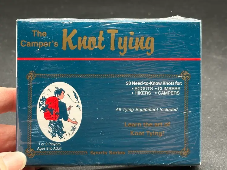 Camper's Knot Tying Learn the Art 50 Need Know Scouts Hiking 1986 NEW Sealed