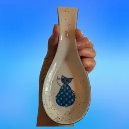 Otigiri Blue Cat Spoon Rest