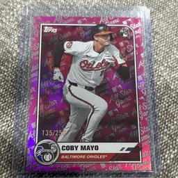 2025 Topps All Star game Coby Mayo RC Pink Foil /250 Baltimore Orioles #93