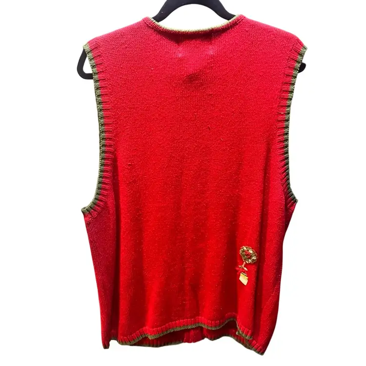 Vintage Holiday Sweater Vest Size 2x