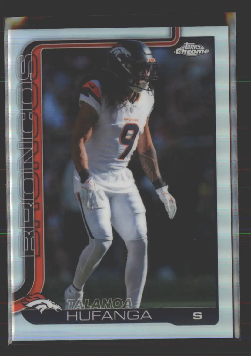 Talanoa Hufanga 2025 Topps Chrome Refractor #94 - (142) - Denver Broncos
