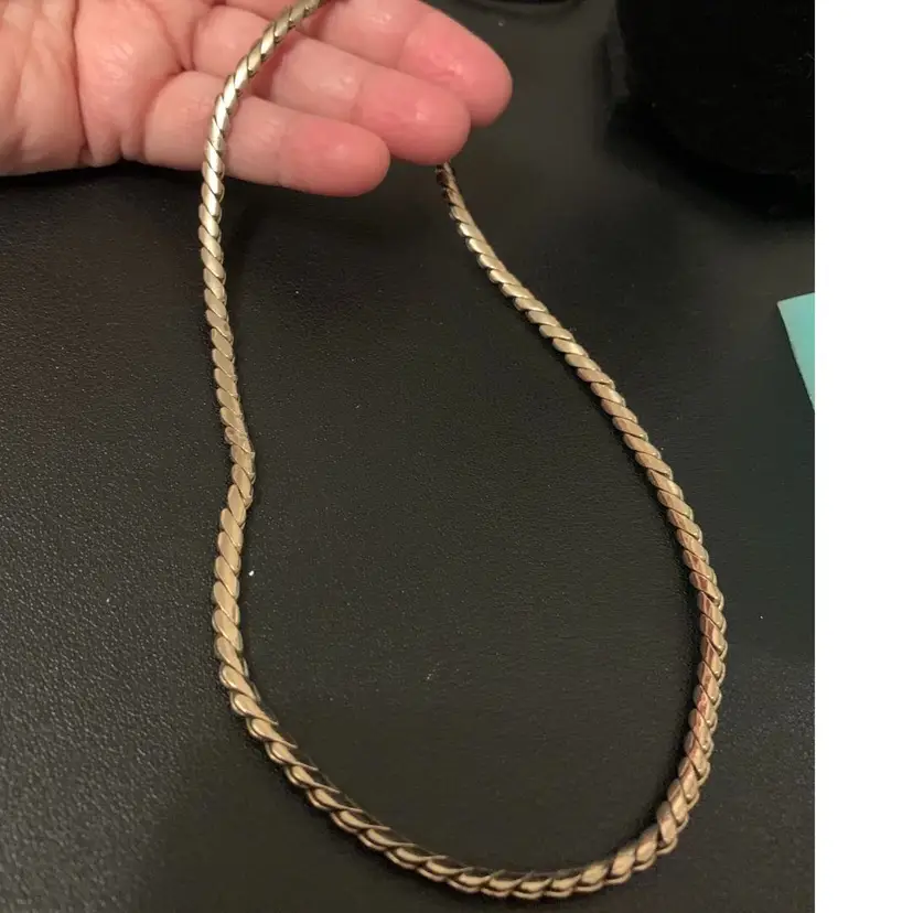 Classic Coro Necklace In Silver Tone