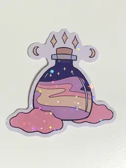 Magic Potion Sparkly Holographic Vinyl Sticker
