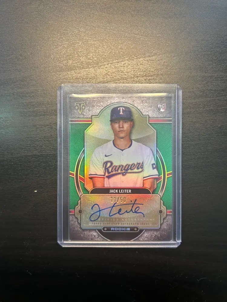 Jack Leiter 2024 Topps Triple Threads Rookie Auto /50