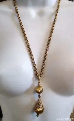 MONET Filigree Teardrop Pendant Necklace