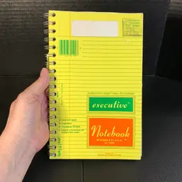 Executive Notebook Yellow Sheets