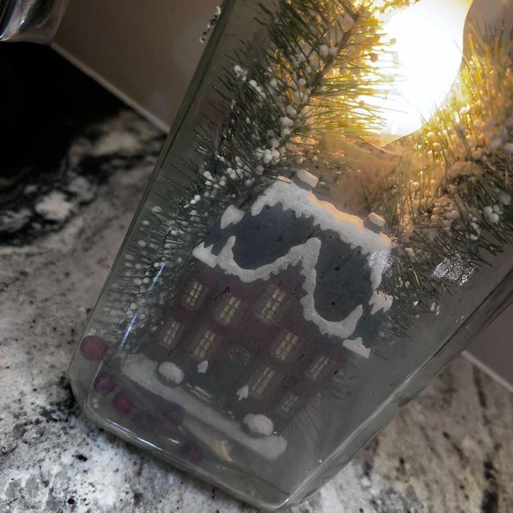 Vintage Rustic Plug In Light Up House Christmas Decor