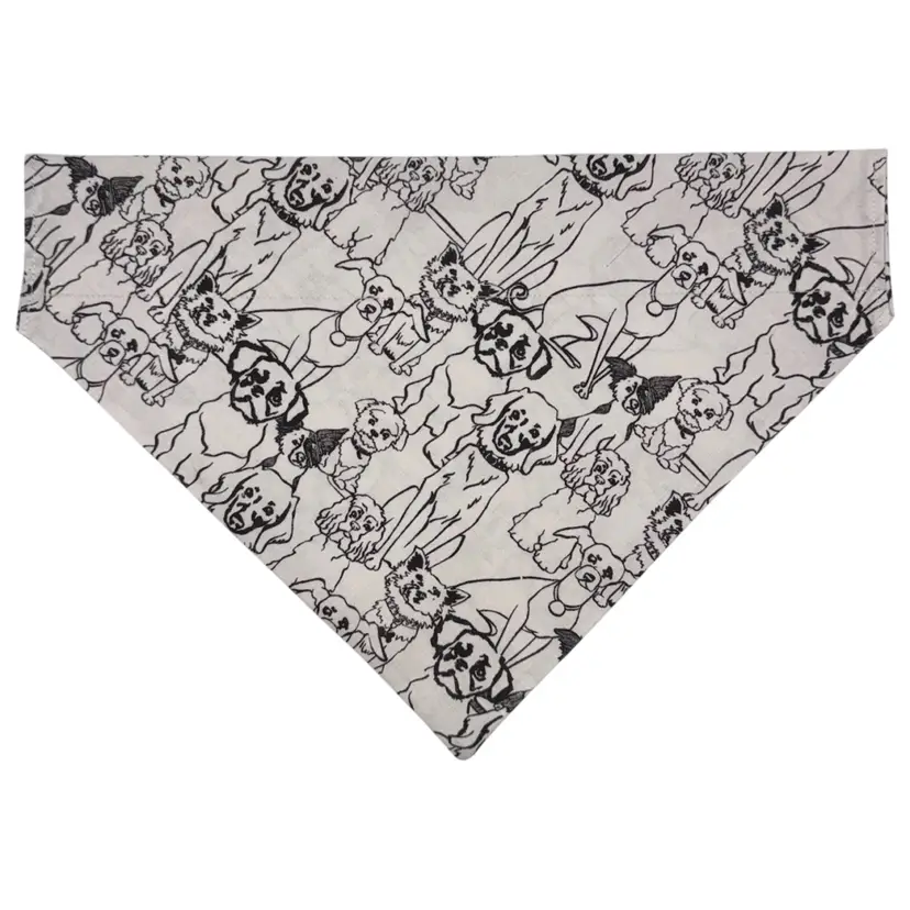 Dog Bandana Size X-Large Dog Pets Print Handmade Size 13.5” Wide