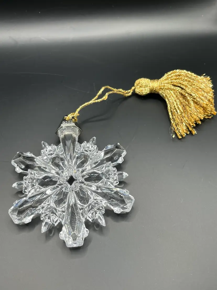 Waterford Marquis Lead Crystal Ornament Christmas Holiday 2008 Snowflake Made In Germany 