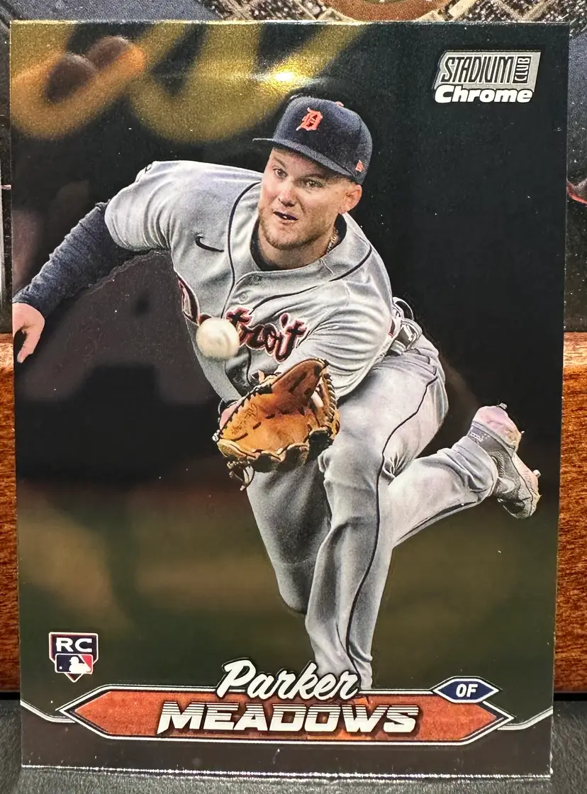 Parker Meadows RC 2024 Stadium Club Chrome 105 Detroit Tigers