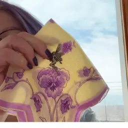 Purple Hanky Fairy Pin