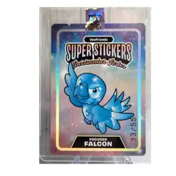 VeeFriends Spectacular Series Super Stickers Focused Falcon /55 Diamond on Holo