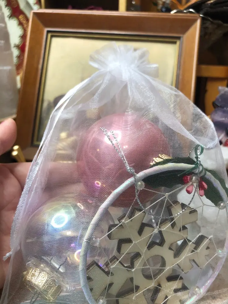 Christmas Vintage Ornament Bag 🌲