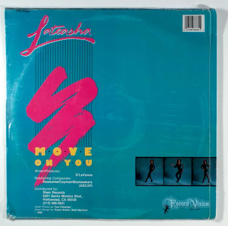 Lateasha - Move On You (12" Single) (1988) [SEALED] Vinyl 12" Single • Remix