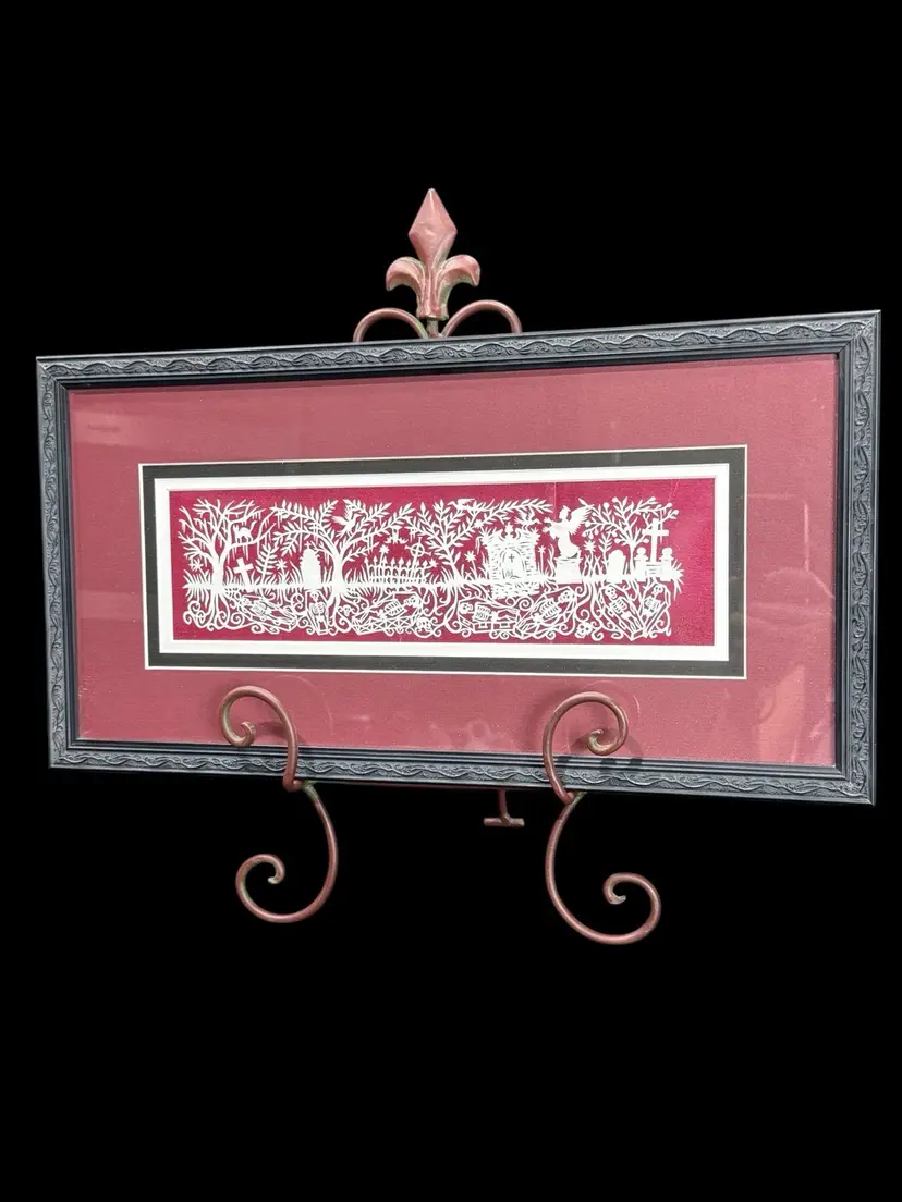 Original New Orleans Street Art - Graveyard Scene