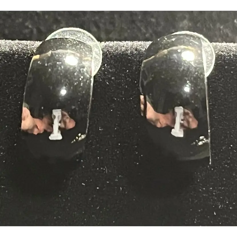 Earrings As Pictured Silver Toned Hoops