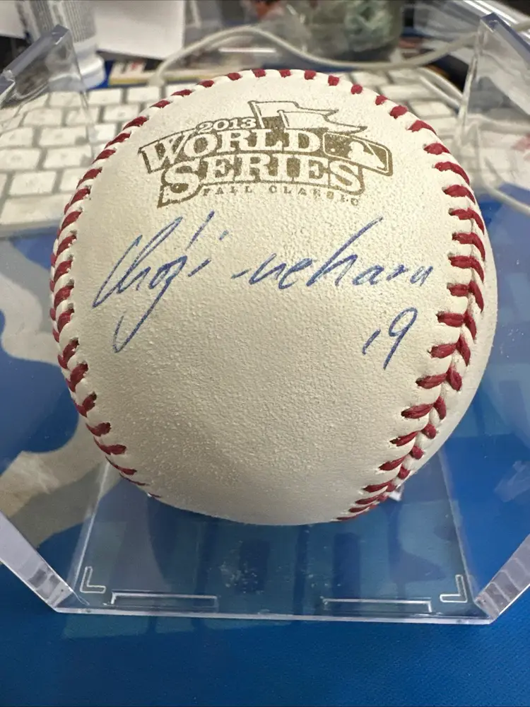 Koji Uehara Autographed 2013 World Series Baseball — MLB Authentic
