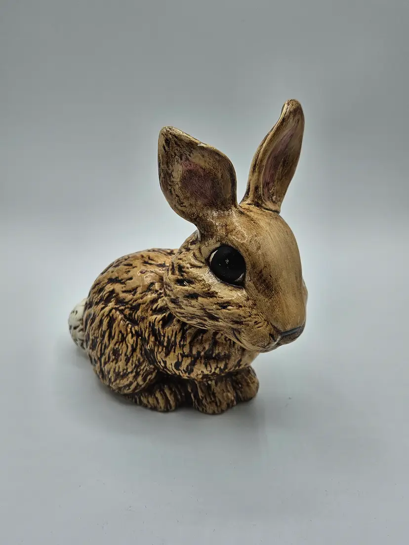 Hobbyist Ceramic Brown Bunny 6.5" x 6"