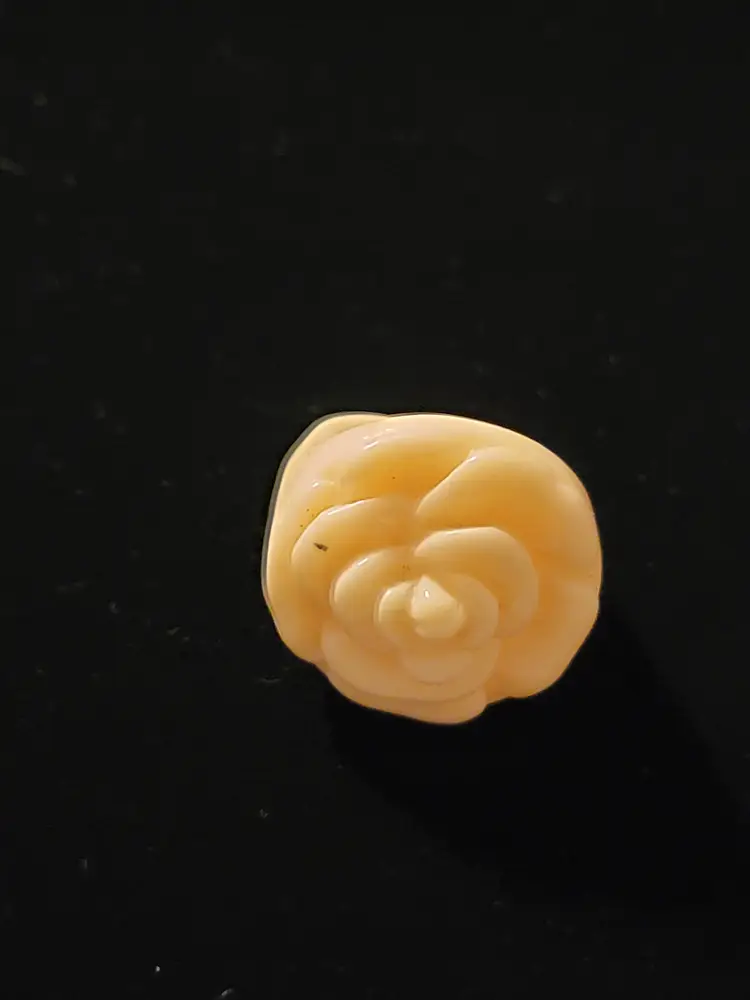 Resin/acrylic carved rose ring