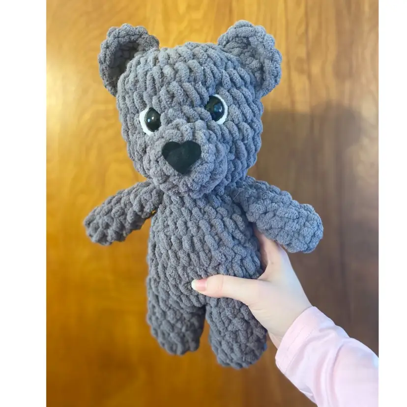 Crocheted Bear 12” X 8 1/2”