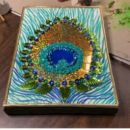 Peacock Feather Canvas