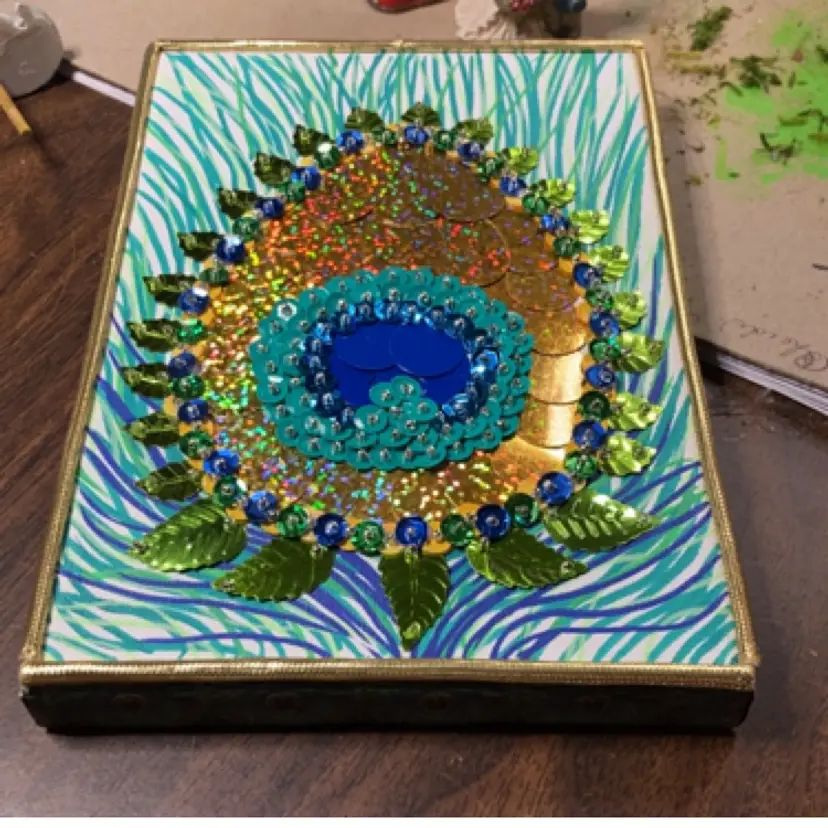 Peacock Feather Canvas