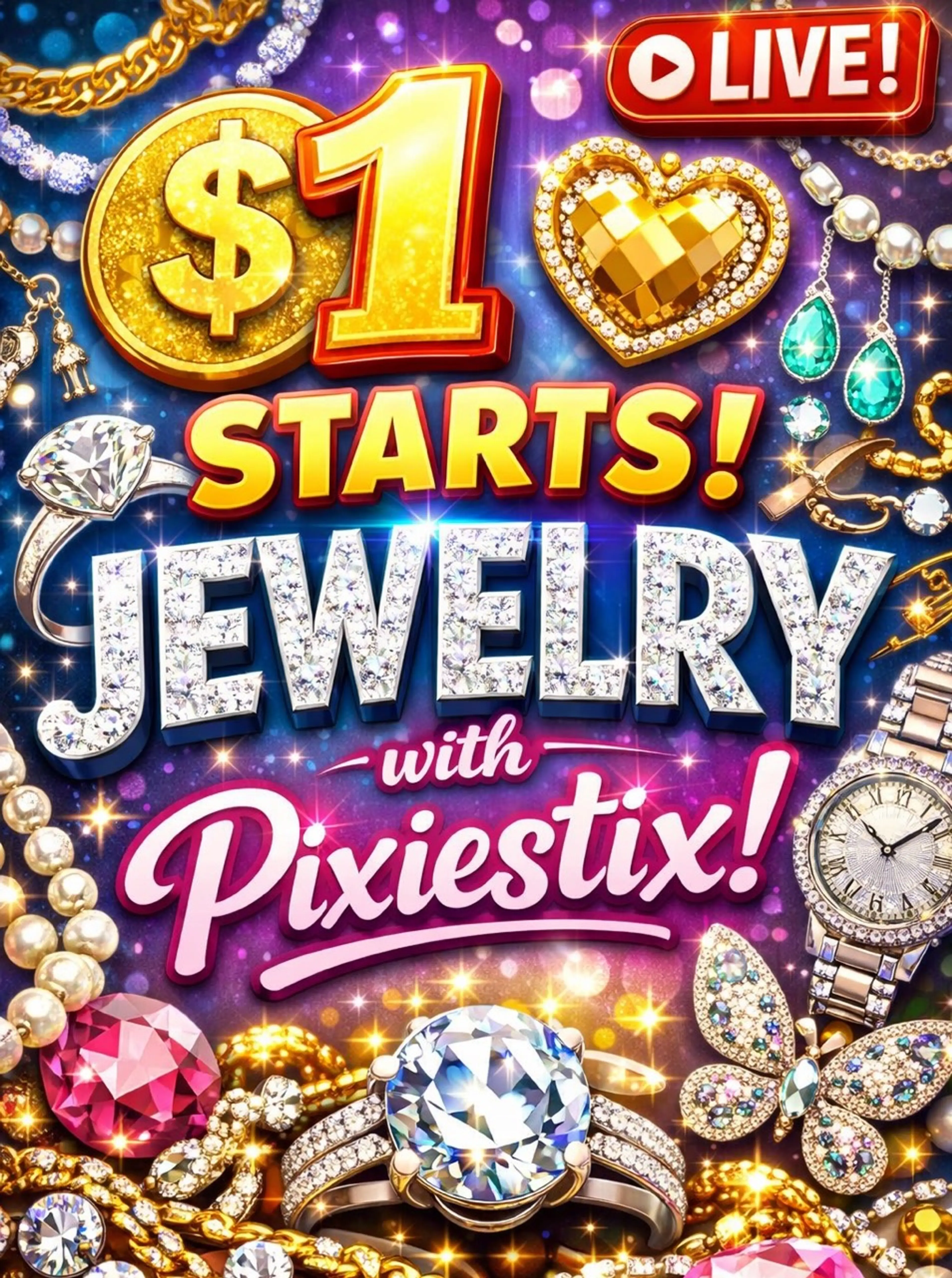 $1 Rapid Fire Jewelry! $3 Max Shipping!