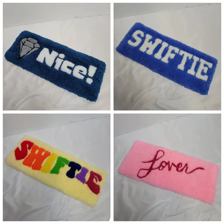 SWIFTIE keyboard mini rug hand tufted gamer student work desk