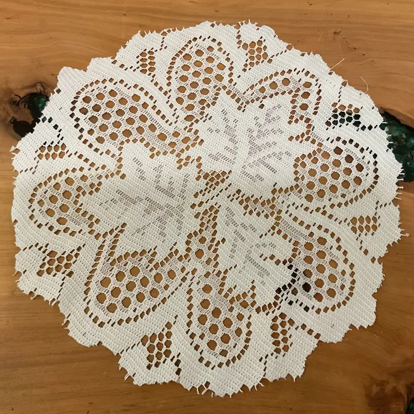 White Leaf Doily