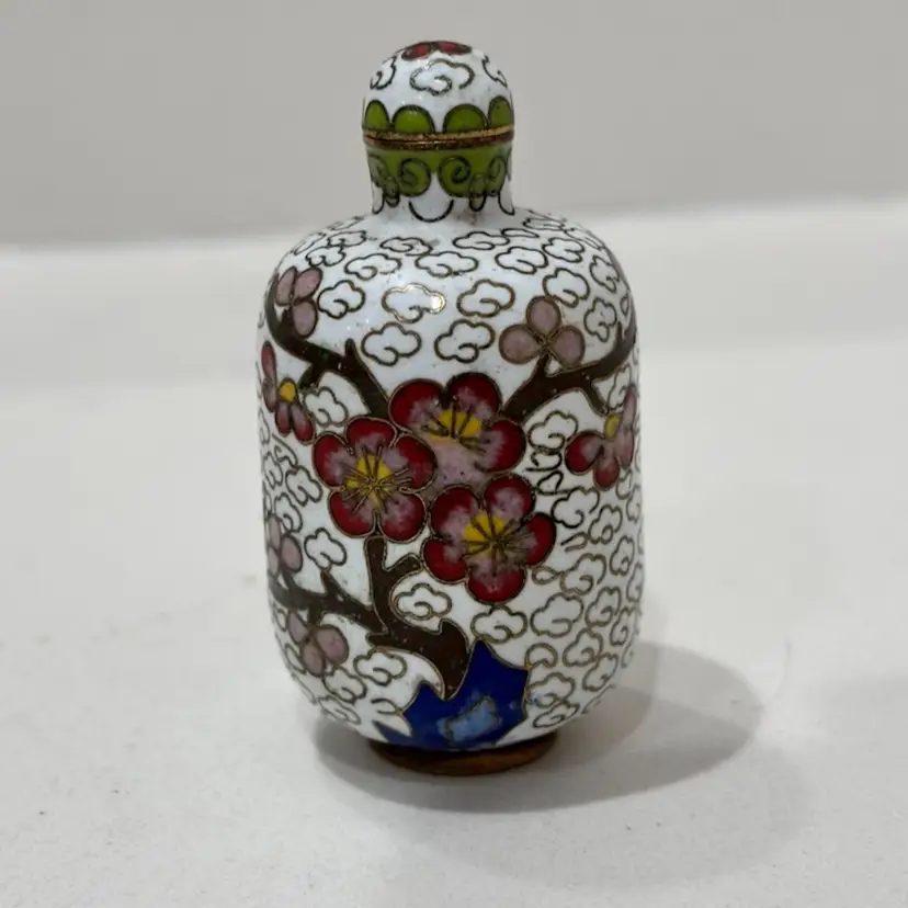 Vintage Chinese Cloisonné Snuff Bottle