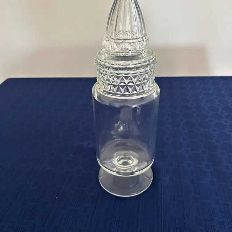 Vintage Tiffin glass Apothecary Jar 13 X 4 Inches No Chips Or Cracks 4 Lbs