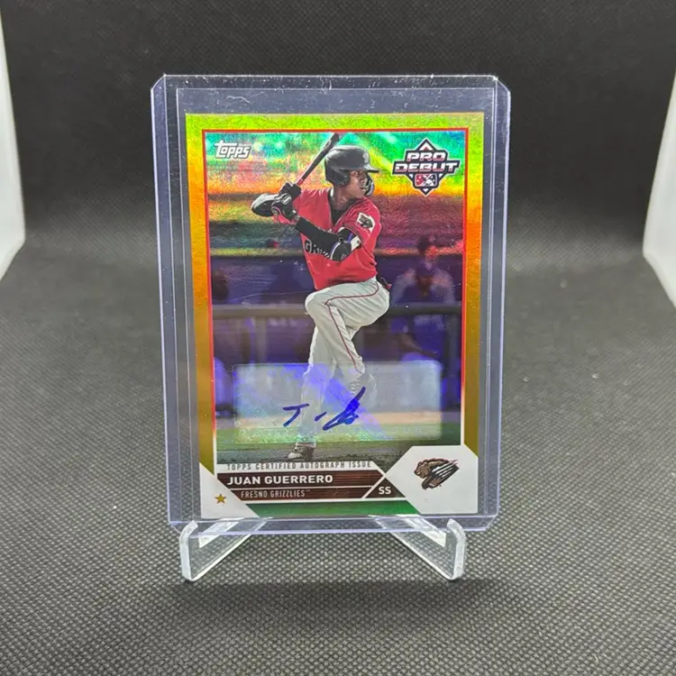 2023 Topps Pro Debut Juan Guerrero GOLD AUTO /50