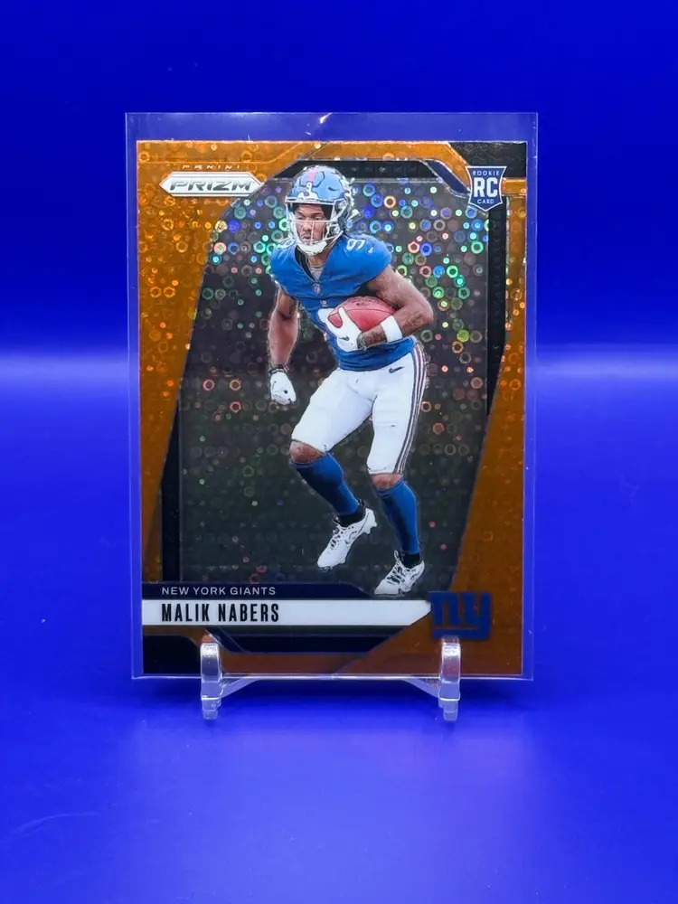 Malik Nabers Prizm Orange Disco